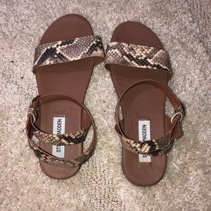 Steve Madden snakeskin sandals